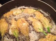 A picture of fried mozarella