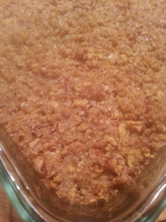 A picture of Momma B's Sweet Potato Casserole.