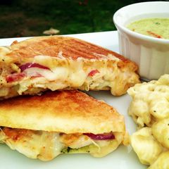 A picture of Chicken Caprese Panini.