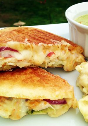 A picture of Chicken Caprese Panini.