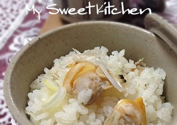Steps to Prepare Homemade Manila Clam Seasoned Rice