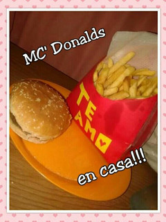 Una foto de Mc Donalds en casa 🍔🍟