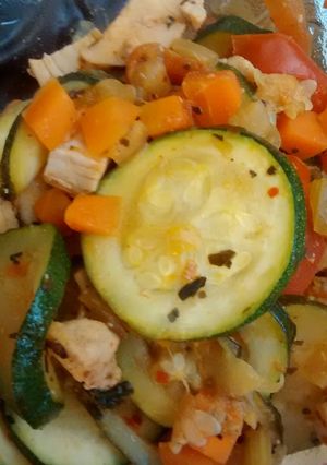 A picture of Soy inspired chicken skillet.