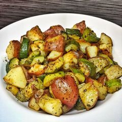 A picture of Roasted Zucchini and Red Potatoes.