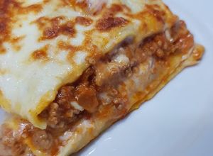 Foto de Lasanha de carne com massa fresca