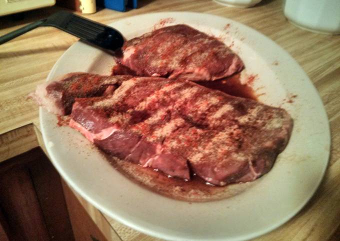 Recipe of flavorful Herb-Crusted New York Strip