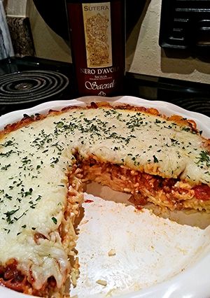 A picture of Sicilian Spaghetti Bake.