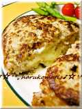 Tender Enoki Hamburger Steaks Stuffed with Cheese