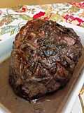 Lamb leg in red wine (30 hour sous vide)