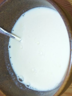 A picture of Hot Sake Lees Drink with Soy Milk (or Regular Milk).