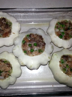 A picture of Stuffed Patty Squash.