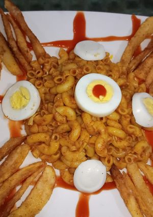 A picture of Jhaat paat pasta.