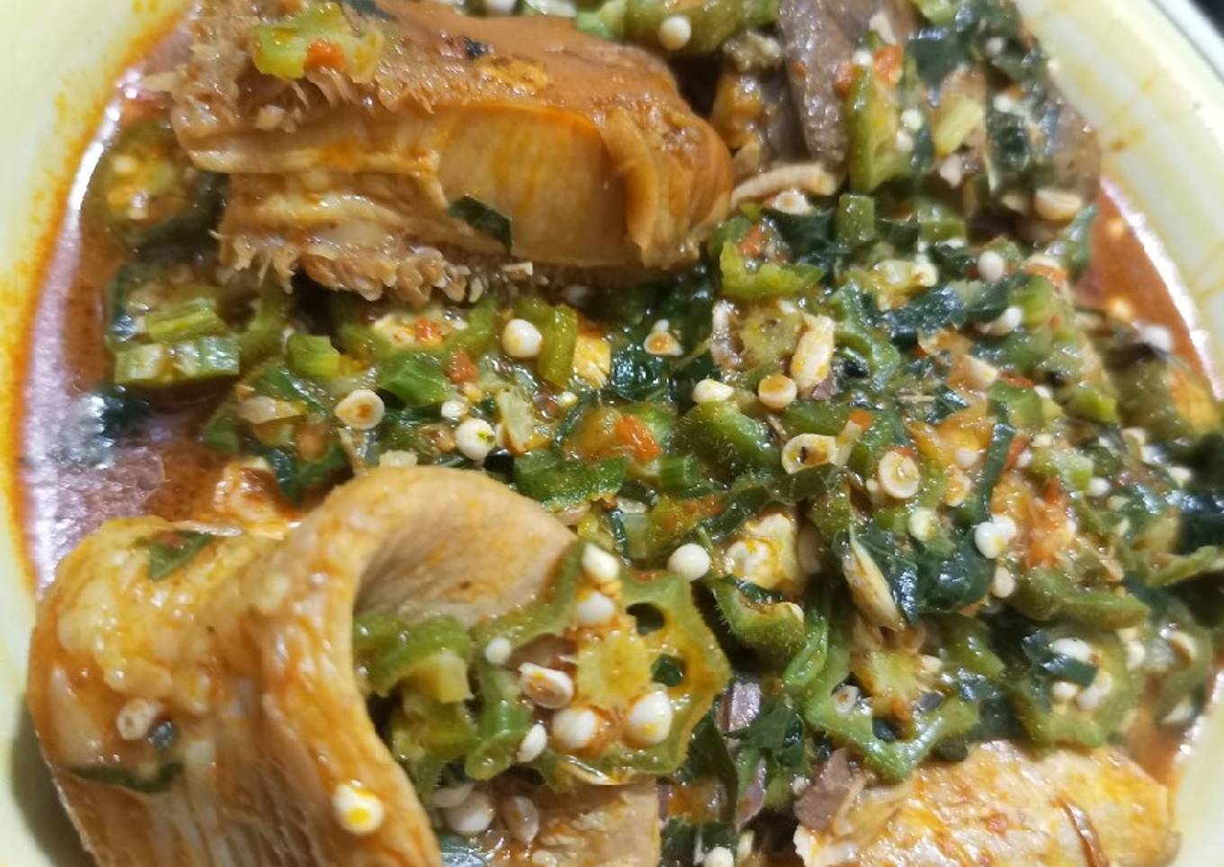 Okro and vegetable