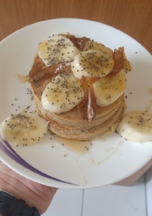 Foto resep Banana Almond Oat Pancake