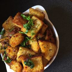 Bread upma A picture of Bread upma.
