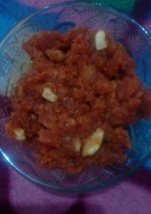 A picture of Gajar ka halwa.