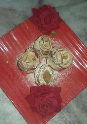 A picture of Apple rose flower.