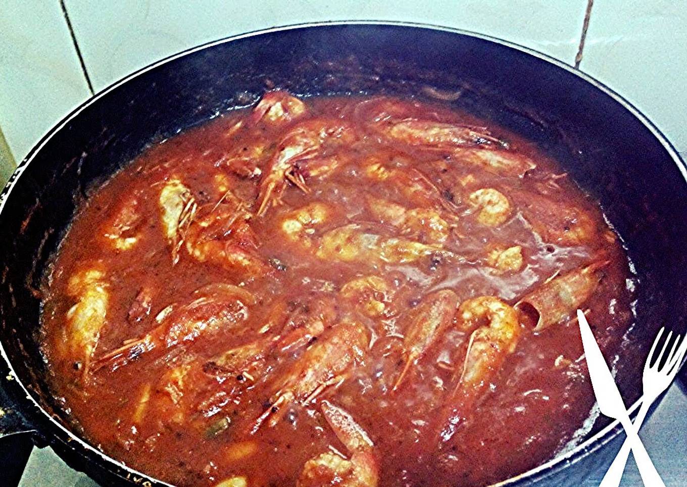 Miami prawns with mint sauce