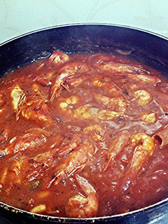 A picture of Miami Shrimps in Tangy Minty sauce.