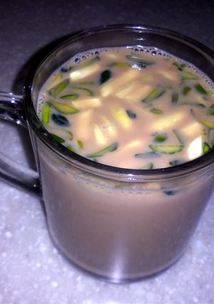 A picture of kashmeer tea.
