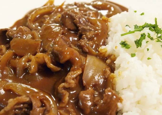 Step-by-Step Guide to Prepare Super Quick Homemade Easy Hashed Beef (Hayashi) Using Red Wine