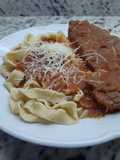 Homemade Egg Noodles with Braised Beef