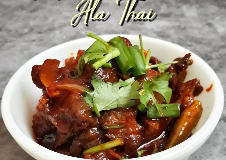 Daging masak merah "ala thai"