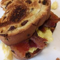 A picture of Nikki's Extra Special Bacon and Eggs.