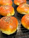 Pan de hamburguesa brioche en Airfryer