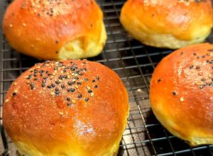 Foto principal de Pan de hamburguesa brioche en Airfryer