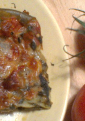 A picture of Pesto Spinach Lasagna.