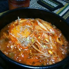 A picture of Korean Style Natto Stew (Cheonggukjang).