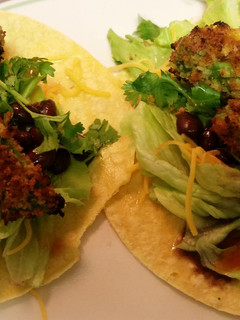 A picture of Panko Baked Avocado tacos.