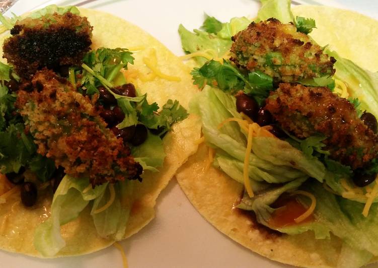 Steps to Prepare Super Quick Homemade Panko Baked Avocado tacos