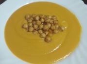 Una foto de crema de garbanzos