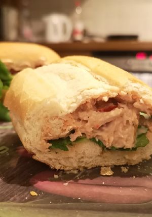 Csirkés baguett recept fotója