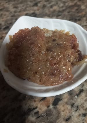 Una foto de Mermelada de Tocineta y Cebolla