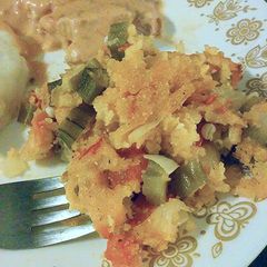 A picture of Okra Tomato Casserole.