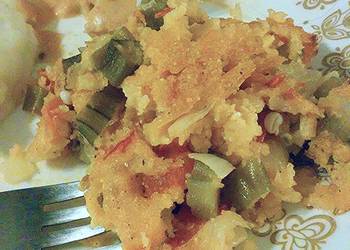 Easiest Way to Cook Appetizing Okra Tomato Casserole
