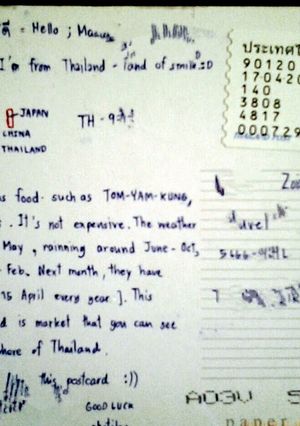 A picture of Som Tam Thai (green papaya),recipe by post from Thailand, a nice salat with green papaya!i combin it with basmati rice..