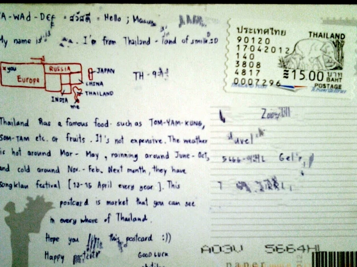 Simple Way Prepare Recipe Som Tam Thai  (green papaya),  recipe by post from Thailand, a nice salat with green papaya! i combin it with basmati rice. that is Really Delicious, Delicious}