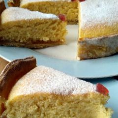 A picture of Vickys Sunshine Cake, Gluten, Dairy, Egg, Soy & Nut-Free.