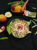 Mix fruits and vegetables salad with hung curd