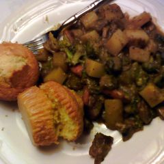 A picture of Steak and mushroom casarol.