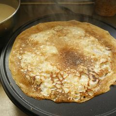 A picture of Vegan Crepes (pancakes).