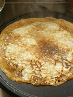 A picture of Vegan Crepes (pancakes).