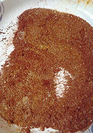 A picture of Spice rub and coating.