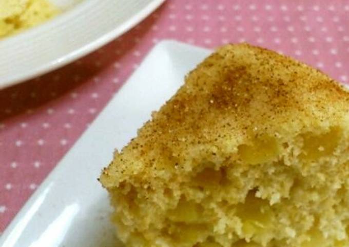 Easy Cooking in One Bowl Microwave Apple Steamed Bread