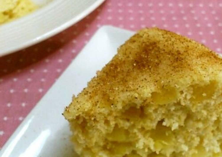 Recipe of Super Quick Homemade Easy Cooking in One Bowl Microwave Apple Steamed Bread