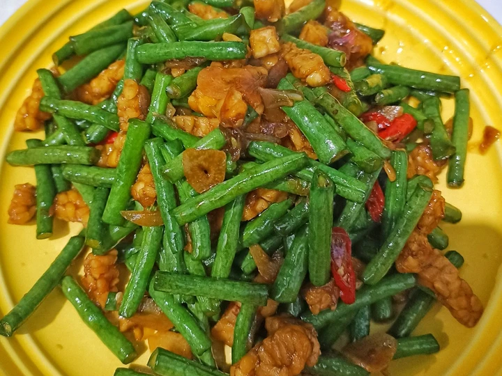Cara Mudah Membikin Resep Tumis / oseng kacang panjang tempe yang Sempurna Anti Ribet, Sempurna